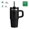 Термокружка Stanley Quencher H2.0 0,59 л с трубочкой, чёрная (10-13991-001)